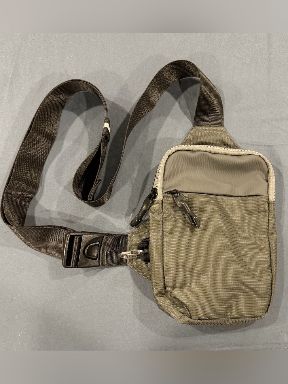 Unisex Compact Crossbody Sling Bag in Grey - Concept Global